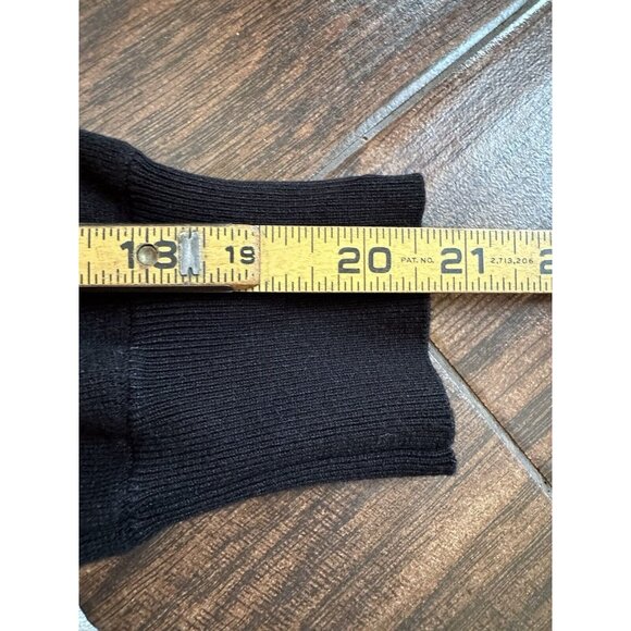 STUNNING Chico's Sweater Black Red Floral Embroidered Christmas Holiday Sz 3 XL‎ - Picture 16 of 16